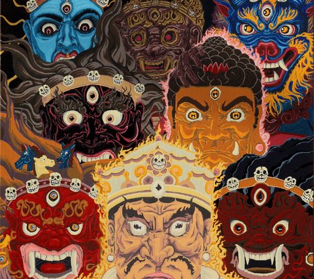 les Dharmapalas, les huit courroucés du Tibet.